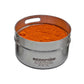 Alpha Pepper Scorpion Pepper Tin with Top off showing Pepper powder inside
